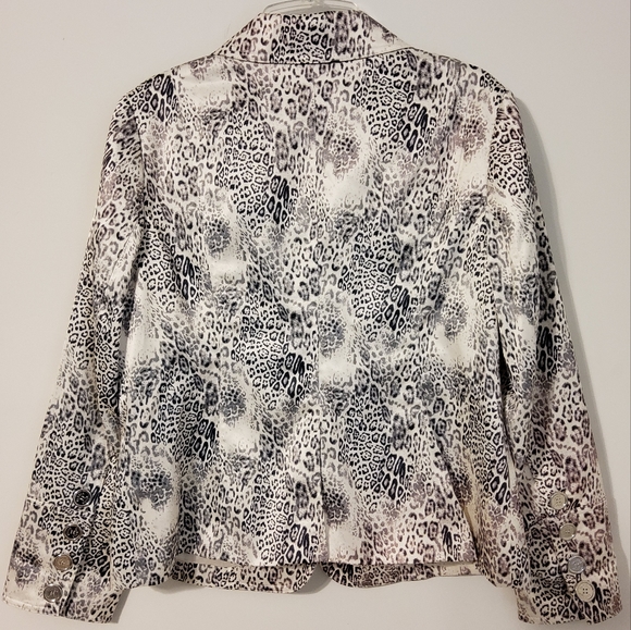 Pamel McCoy Size L Animal Print Jacket - Picture 6 of 11